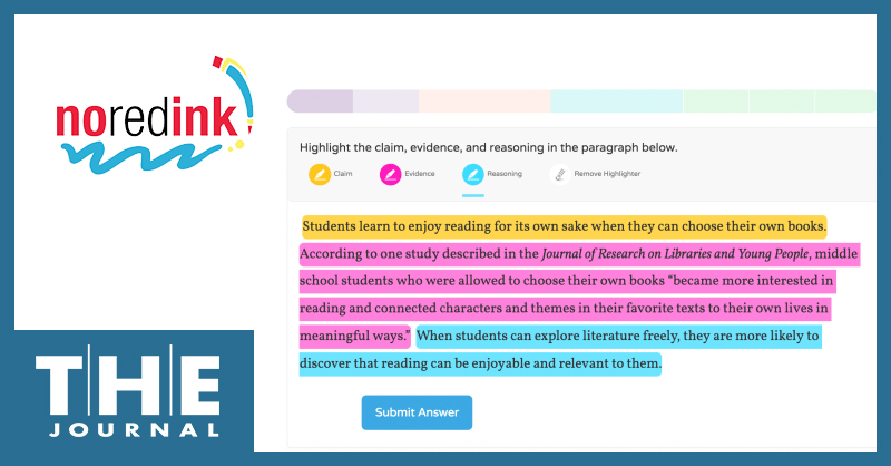 NoRedInk has added an assessments feature called Benchmarks to the premium version of its adaptive online writing curriculum solution 