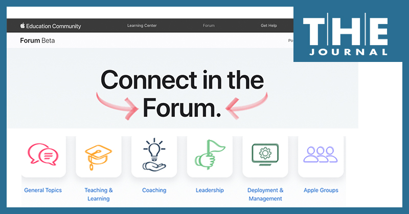 Apple has launched a new central hub for professional learning for educators with a new forum where teachers can connect and collaborate.